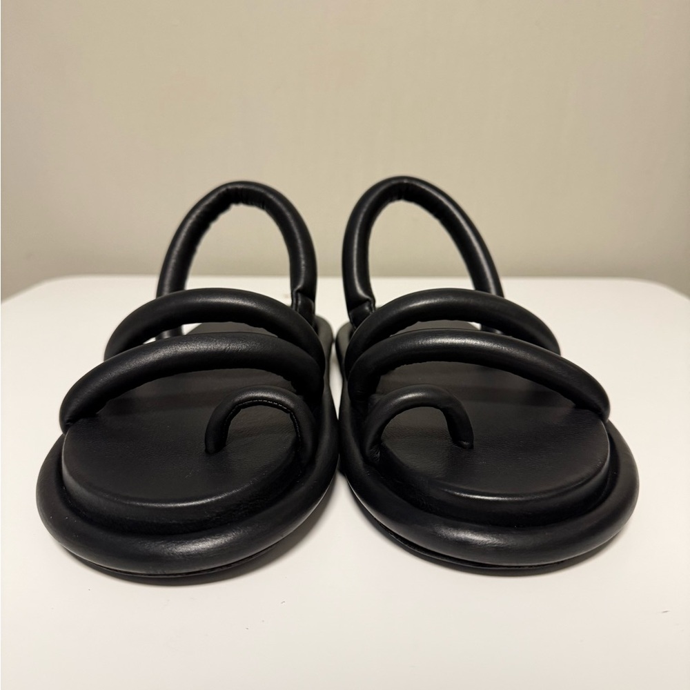 MARSELL Spalmata Toe-Ring Flat Sandals Black Women’s EU 37.5 US 7.5 UK 4.5 - Picture 2 of 9